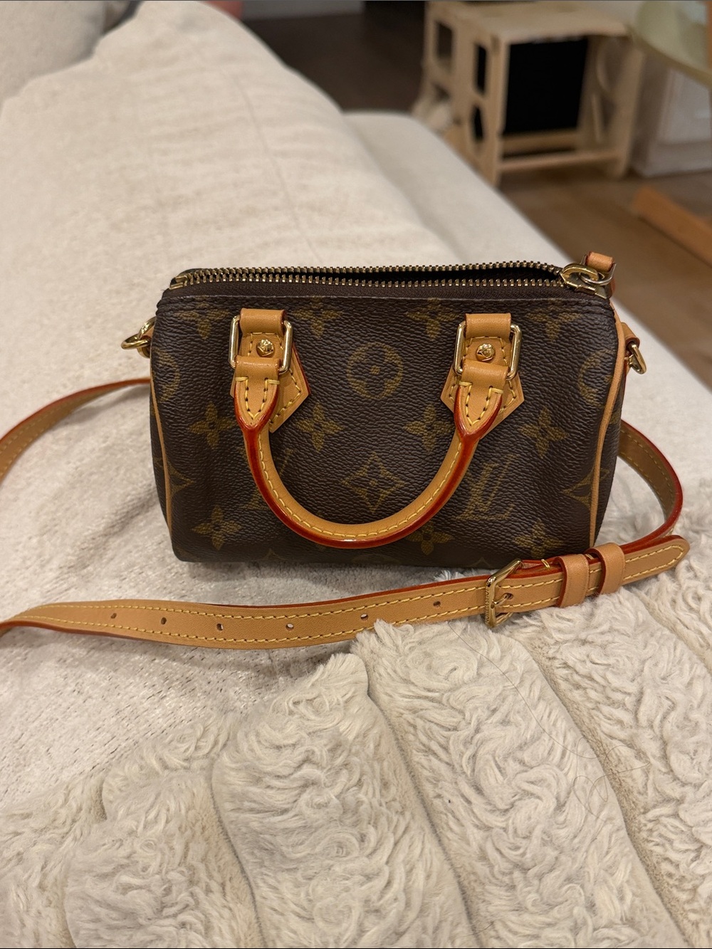 Louis Vuitton Brown Monogram Mini Speedy Crossbody